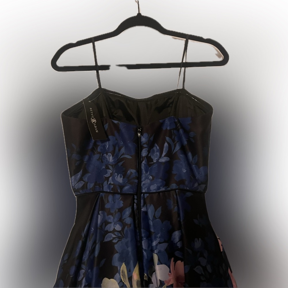 [NWT] Betsy & Adam High-Low Elegant Strapless Floral Dress - Picture 6 of 10
